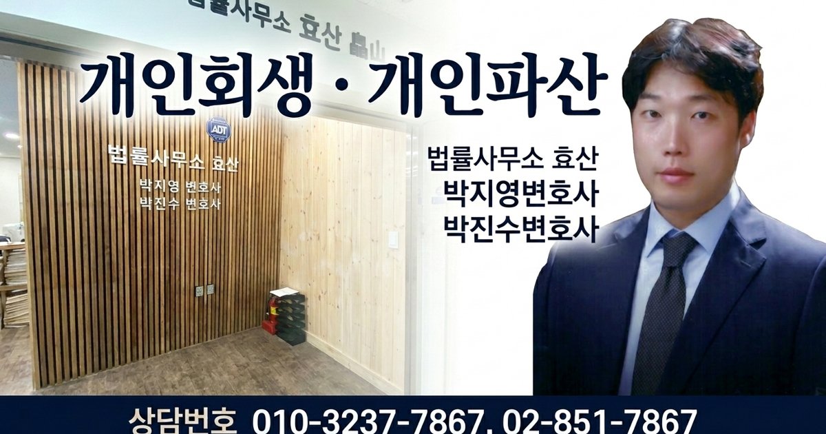 개인회생 개시결정부터 인가까지 - 법률사무소 효산